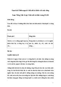 Soạn bài Đọc: Chiều ngoại ô | Kết nối tri thức