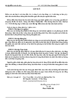 Bài tập môn Kiểm toán căn bản