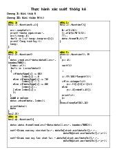 Code R - bài tập thực hành xác suất thống kê - Xác suất thống kê | Trường Đại học Khoa học Tự nhiên, Đại học Quốc gia Thành phố Hồ Chí Minh