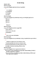 Kí sinh trùng: Phần thi 1 - Câu hỏi và đáp án môn Bệnh học | Trường Đại học Kinh Doanh và Công Nghệ Hà Nội