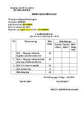 Phieu cham tieu luan - NHAP MON NGANH (1)