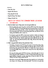 Bài tập đầu tư cổ phiếu - Môn Thị trường và các định chế tài chính - Đại Học Kinh Tế - Đại học Đà Nẵng