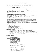 Đề cương chi tiết học phần môn đại số tuyến tính