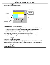 BÀI TẬP WINDOWS FORM | Đại học Kinh tế Kỹ thuật Công nghiệp