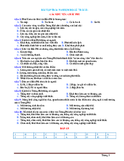 Trắc nghiệm Địa 7 Bài 32: Các khu vực Châu Phi (có đáp án)