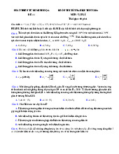 Đề thi thử tốt nghiệp THPT 2025 môn Vật lí bám sát đề minh họa - Đề 44