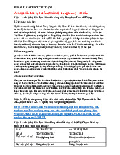 Đề cương 30 câu Tự luận môn Lịch sử Đảng| Đại học Nội Vụ Hà Nội