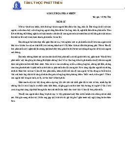 Trắc nghiệm tâm lý học phát triển | môn Tâm Lý học giáo dục | Đại học Sư Phạm Hà Nội