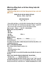 Mẫu Hợp đồng thuê xe tải theo tháng hoặc dài hạn mới nhất