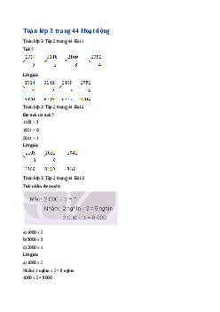 Giải SGK môn Toán 3 - Bài 56: Nhân số có bốn chữ số với một số có một chữ số | Kết nối tri thức