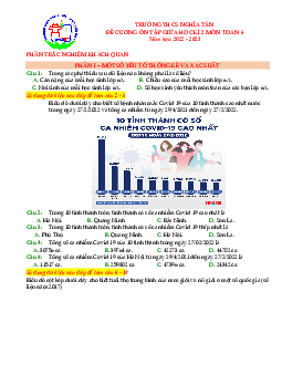 Đề cương giữa học kì 2 Toán 6 năm 2022 – 2023 trường THCS Nghĩa Tân – Hà Nội