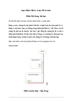 Giải Địa lí lớp 6 Bài 4: Lược đồ trí nhớ - Chân Trời Sáng Tạo