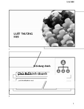 Chương 4.1 Luật thương mại môn Pháp luật đại cương  | Học viện Nông nghiệp Việt Nam