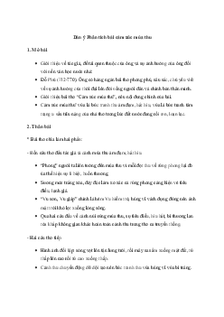 Phân tích bài thơ Cảm xúc mùa thu của Đỗ Phủ (Dàn ý + 10 mẫu) | Văn mẫu lớp 10 Kết Nối Tri Thức