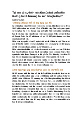 Tại sao có sự biến mất tên của hai quần đảo Hoàng Sa và Trường Sa trên Google Map?