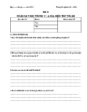 Bài 0 khảo sát đặc trưng volt - ampe | Môn Thí nghiệm vật lý 2 - Đại học Sư phạm Kỹ thuật Thành phố Hồ Chí Minh