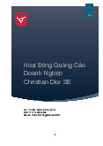 Hoạt Động Quảng Cáo Doanh Nghiệp Christian Dior SE | Tiểu luận cuối kì chiến lược quảng cáo