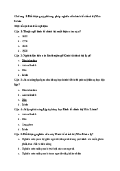 Câu hỏi trắc nghiệm cuối kỳ môn Kinh tế chính trị Mác Lênin | Trường Đại học Kinh tế, Đại học Quốc gia Hà Nội