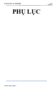 Báo cáo Luận văn tốt nghiệp môn Quản lý kinh doanh  | Trường đại học kinh doanh và công nghệ Hà Nội