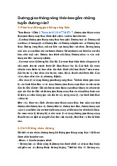 Đường giao thông nông thôn bao gồm những tuyến đường nào?