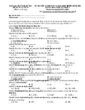 Đề minh họa môn Hóa 2025 thi tốt nghiệp THPT Bộ GD&ĐT có đáp án