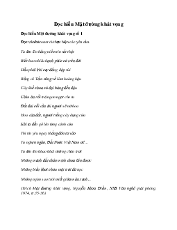 Đọc hiểu: Mặt đường khát vọng - Nguyễn Khoa Điềm | Ôn tập Ngữ Văn 12