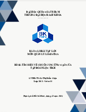 BTL-Quản lý Logistic - BÁO CÁO BÀI TẬP LỚN VỀ CHUỖI CUNG ỨNG GẠO TẬP ĐOÀN LỘC TRỜI | Môn: Quản lý Logistic - Trường: Đại học Bách khoa Thành phố Hồ Chí Minh