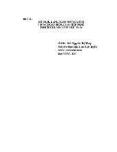 Tiểu luận môn Kỹ năng giao tiếp - Trường Đại học lao động -  xã hội.