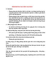 Phương pháp giáo dục mầm non | Môn Giáo dục mầm non - Đại học Thủ đô Hà Nội