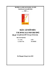 Báo cáo Giải thuật FFT trong xử lý tín hiệu môn Technical Writing and Presentation SOICT | Trường Đại học Bách Khoa Hà Nội