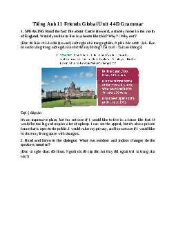 Giải Tiếng Anh 11 Unit 4 4D Grammar | Friends Global