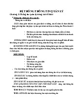 Tài liệu Môn Hệ thống thông tin quản lý | Đại học Kinh Tế Quốc Dân