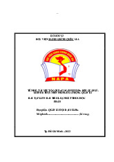 TIỂU LUẬN THÁCH THỨC TRONG XÂY DỰNG VĂN HÓA QUẢN LÝ CÔNG Ở VIỆT NAM | Học viện Hành chính Quốc gia