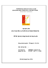 Báo cáo bài tập lớn Quản lý đăng kí môn học trực tuyến môn Phân tích và thiết kế hệ thống thông tin | Trường Đại học Bách Khoa Hà Nội