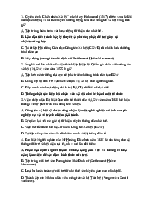 câu hỏi trắc nghiệm