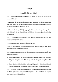 Soạn văn 6: Soạn bài Bắt nạt | Ngữ văn 6 | Kết nối tri thức