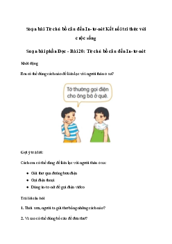 Soạn bài Từ chú bồ câu đến In-tơ-nét (trang 87) | Tiếng việt 2 sách Kết nối tri thức