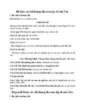 Đề khảo sát chất lượng đầu năm môn Văn lớp 10 năm 2024 (Đề 8)