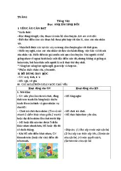 Giáo án Tiếng Việt lớp 4 Tuần 2 | Kết nối tri thức