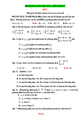 Bộ Đề Thi Giữa Học Kỳ 1 Toán 9 Cánh Diều Có Đáp Án Ma Trận Đặc Tả