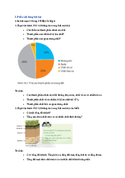 Giải SGK môn Địa lí 6 Bài 19 Lớp đất và các nhân tố hình thành đất. Một số nhóm đất điển hình| Chân trời sáng tạo