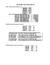 Bài tập, bài giải về tỷ giá Hối đoái