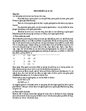 Lý thuyết phân phối xác suất | Môn toán cao cấp