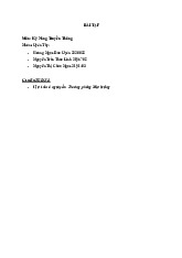 Bài Tập Kỹ Năng Truyền Thông | Đại học Hoa Sen