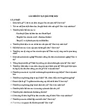 Câu hỏi ôn tập môn Quản trị học  | Học viện Nông nghiệp Việt Nam