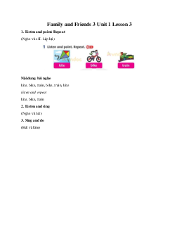 Family and Friends 3 Unit 1 Lesson 3 This is your doll