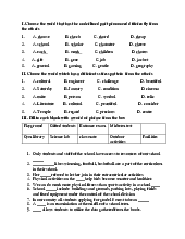 Đề cương tiếng anh 9