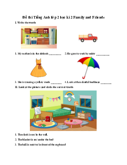 Đề thi học kì 2 môn Tiếng Anh 2 năm 2022 - 2023 sách Chân trời sáng tạo | đề 2