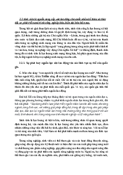 Nguồn lao động tri thức, cách nâng cao chất lượng lao động | Kinh tế vi mô | Trường đại học Thương mại