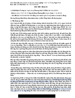 Bài tập môn Đạo đức kinh doanh và văn hóa doanh nghiệp